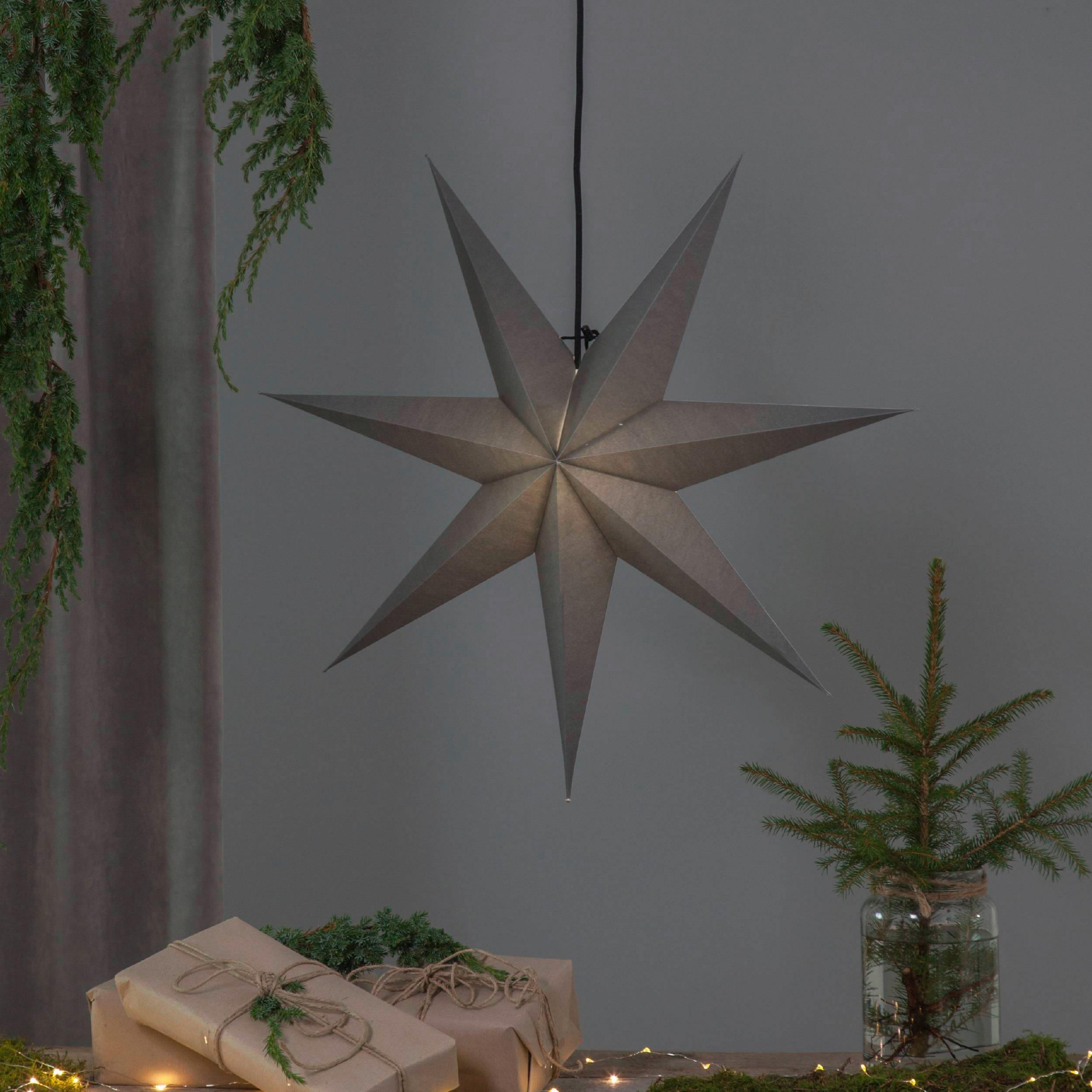 Led-dekoleuchte 231-86 - Weiß/Grau, Basics, Papier/Metall (70/16/70cm) - Eglo