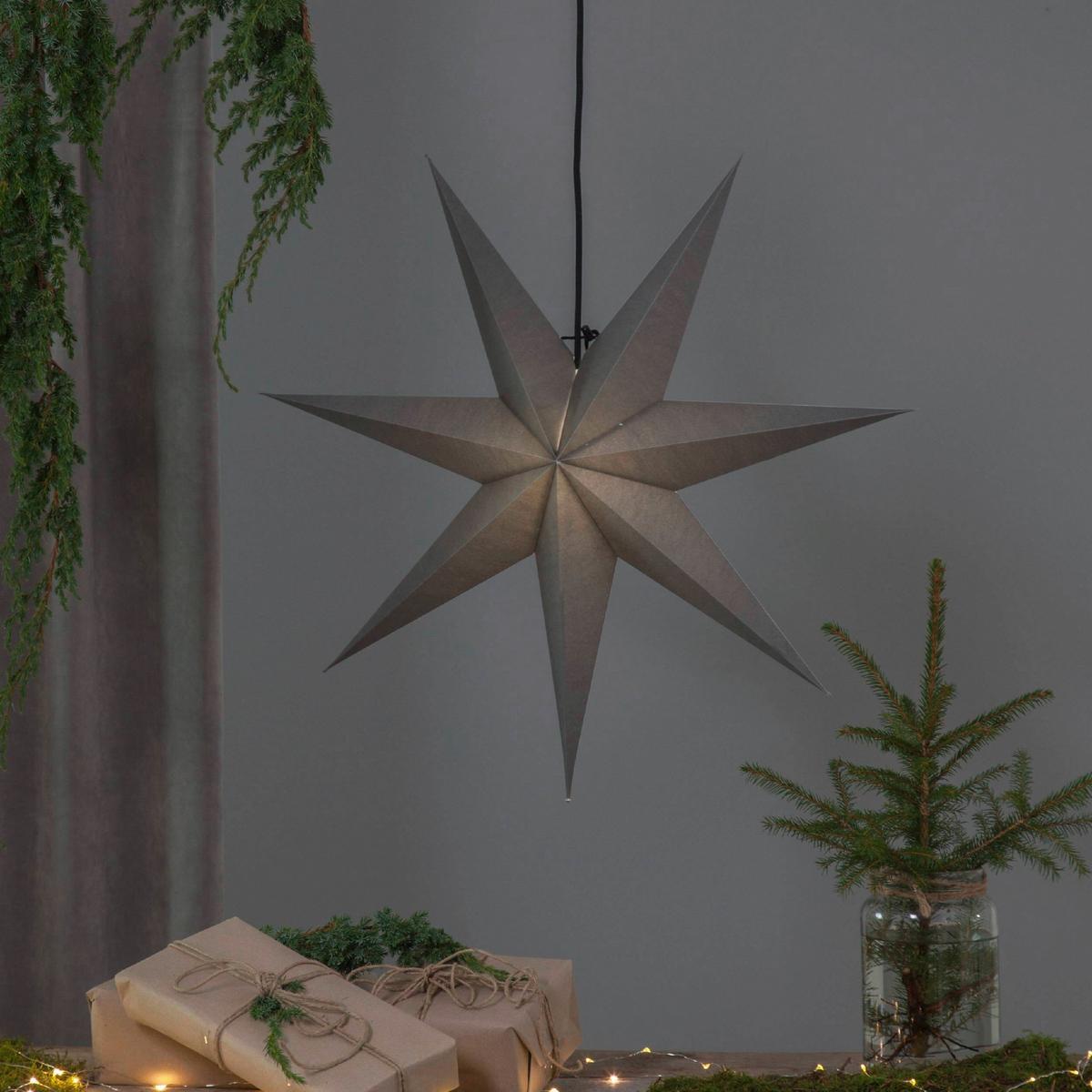 Led-dekoleuchte 231-86 - Weiß/Grau, Basics, Papier/Metall (70/16/70cm) - Eglo
