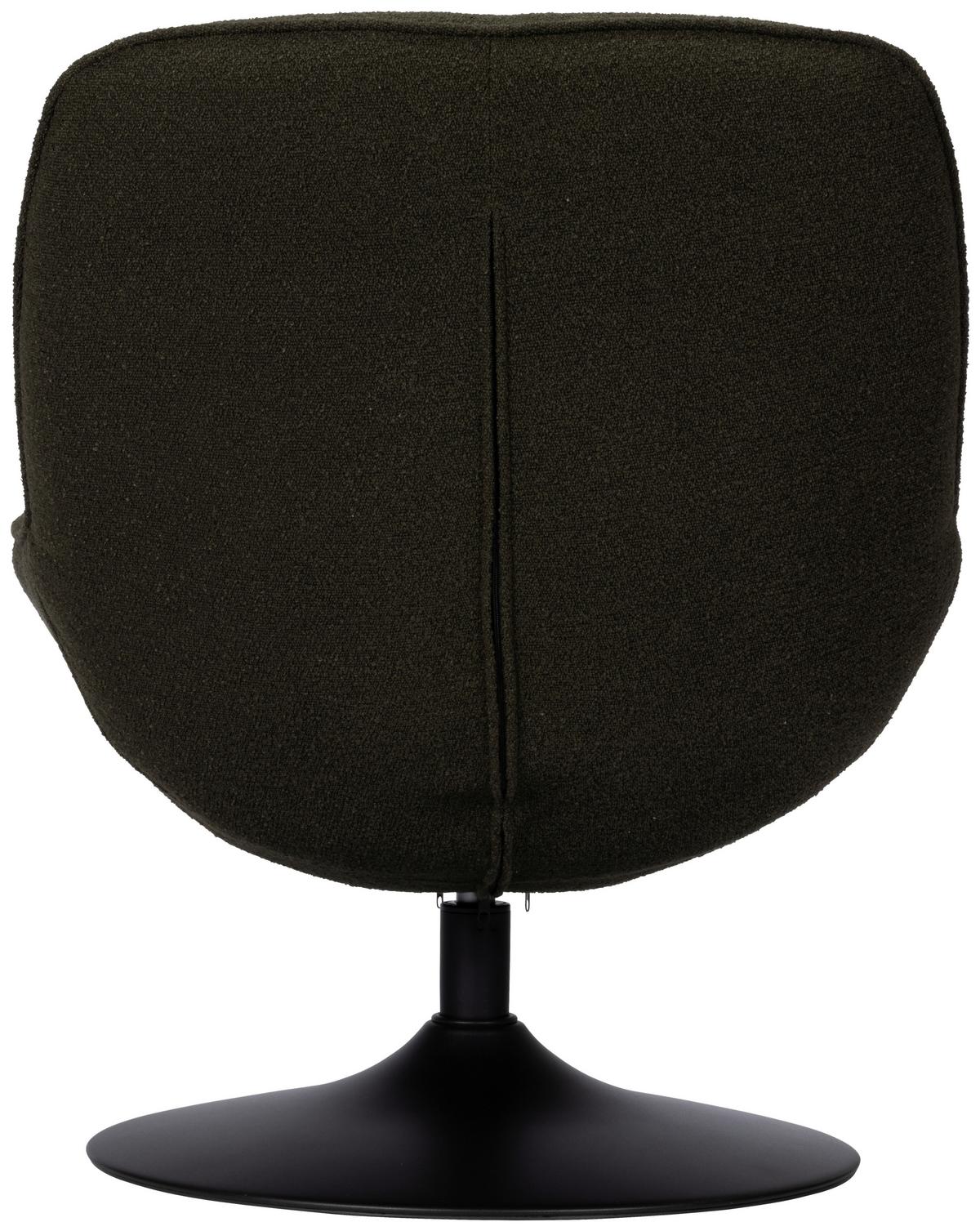 Relaxsessel Ramo Dunkelgrün B: 69 cm - Dunkelgrün/Schwarz, Basics, Textil/Metall (69/77/72cm) - Livetastic