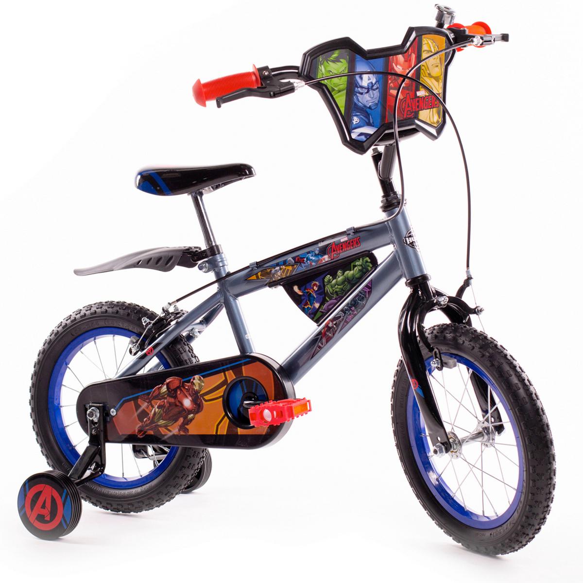 Kinderfahrrad Mit Stützrädern Huffy Avengers 14 Zoll Grau - Grau, Basics, Metall (53,3/96,5/73,7cm)
