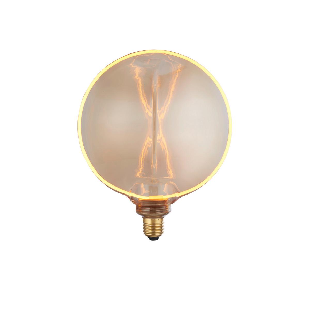 LED-Leuchtmittel Bernsteinfarben B: 11,5 cm - Bernsteinfarben, Design, Glas (18,8/11,5/23,1cm)