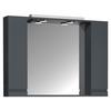 Spiegelschrank Silora XL - Anthrazit, MODERN, Glas/Holzwerkstoff (100/71/14cm) - MID.YOU