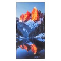 Bild Nick BxHxT: 60x120x2,5 cm - Blau/Schwarz, KONVENTIONELL, Holz/Textil (60/120/2,5cm) - Luca Bessoni