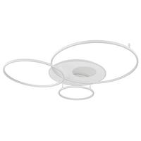 LED-Deckenleuchte Memory-Funktion - Weiß, Design, Kunststoff/Metall (126,4/105,3/13cm) - Globo