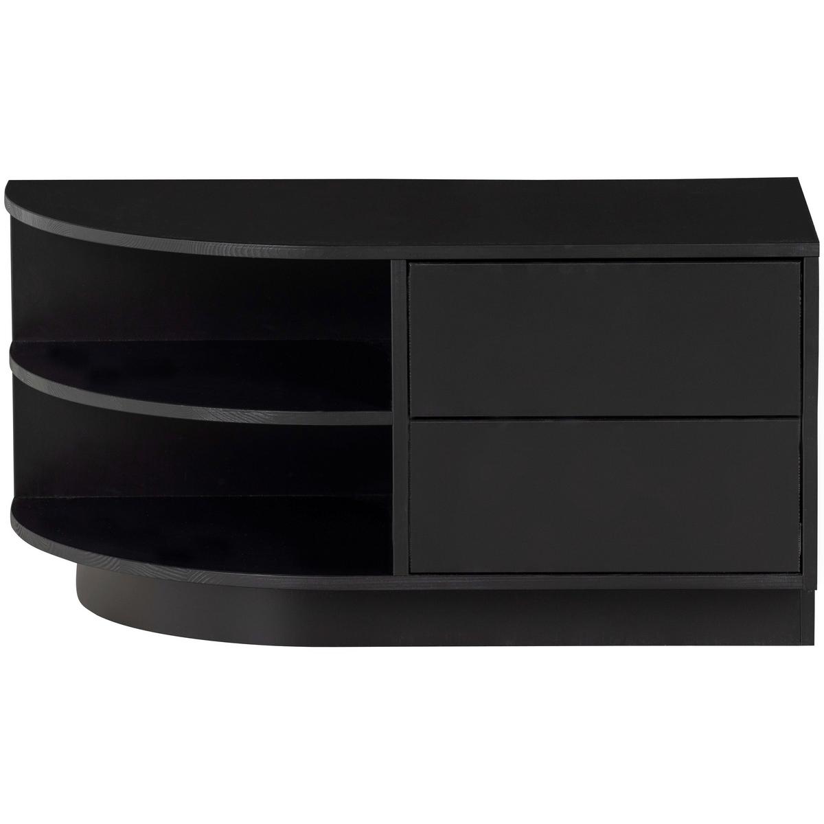 Lowboard Finca Schwarz B: 78cm - Schwarz, Design, Holz (78/40/40cm) - Livetastic