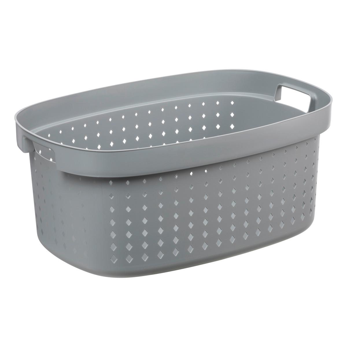 Koš Na Prádlo Seoul, 42 L - šedá, Moderní, plast (59/39/25,5cm) - Premium Living