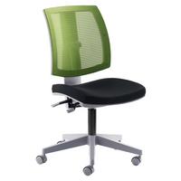 Drehstuhl My Flexo Mit Wippfunktion Schwarz/Grün - Schwarz/Grau, MODERN, Kunststoff/Textil (59/90/65cm) - MID.YOU