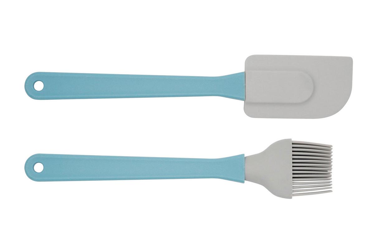 Zenker Küchenhelfer Set Aus Silikon Elvira, 2--Teilig. - Blau/Grau, KONVENTIONELL, Kunststoff - Zenker