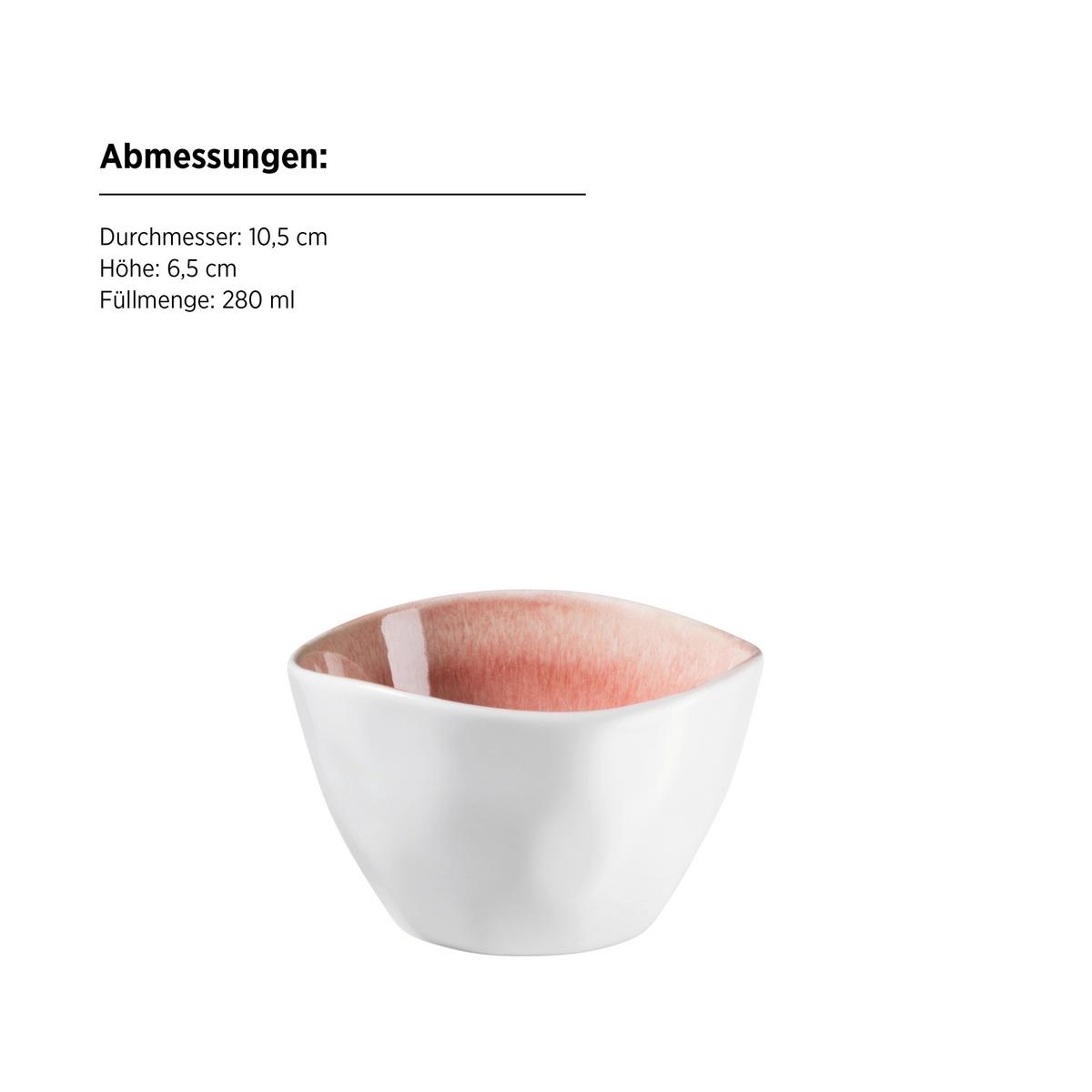 Schüsselset Frozen Steinzeug 9--Teilig. D: 10,5-26 Cm - Beere, Trend, Keramik - Mäser