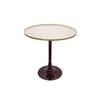 Beistelltisch Art Deco, Creme/Pflaume - Pflaume/Creme, Trend, Metall (51/52cm) - Kayoom