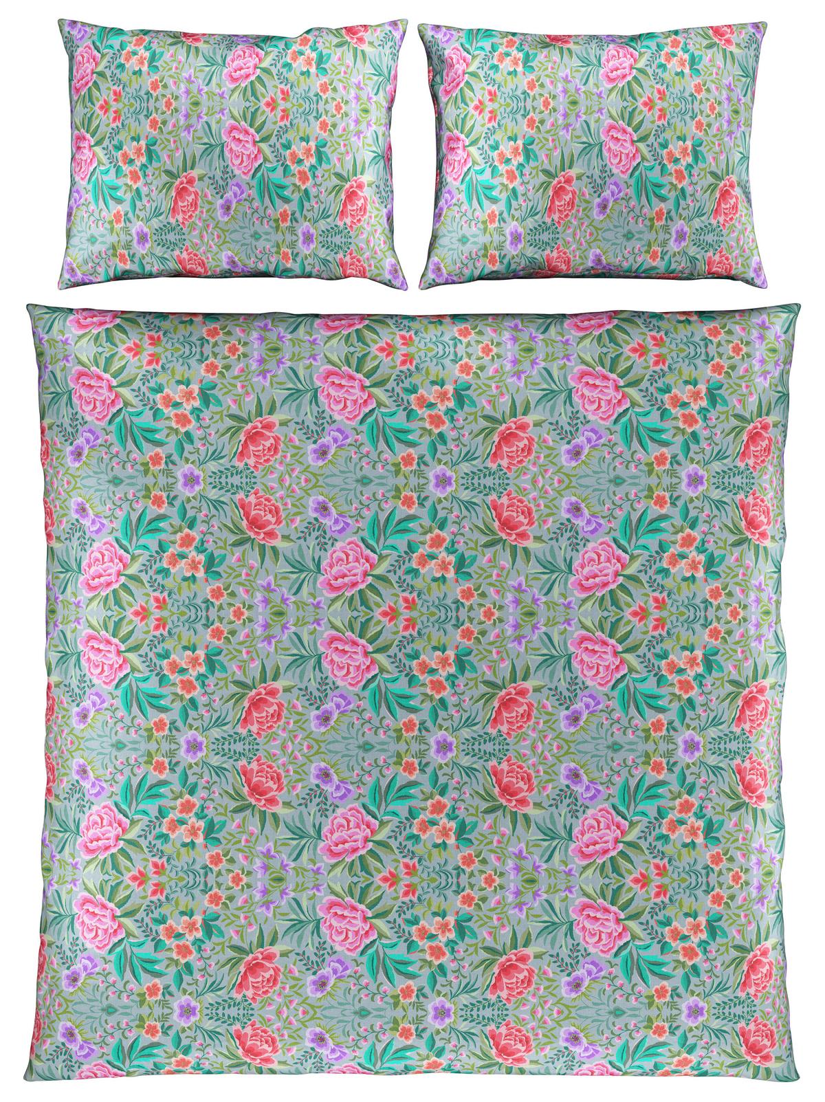 Povlečení Vivien XXL, 2x70/90 200/220cm - vícebarevná, Romantický / Rustikální, textil (200/220cm) - Mömax