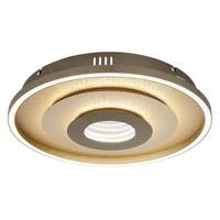 LED-Deckenleuchte inkl. 1x LED 230V, 30W, Metall/Kunststoff - Champagner/Goldfarben, Design, Kunststoff/Metall - Globo