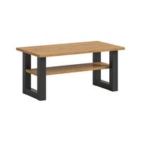 Couchtisch Seattle Eiche Atisan B: 90 Cm - Eiche Artisan/Grau, Design, Holzwerkstoff (90/42/50cm) - Livetastic