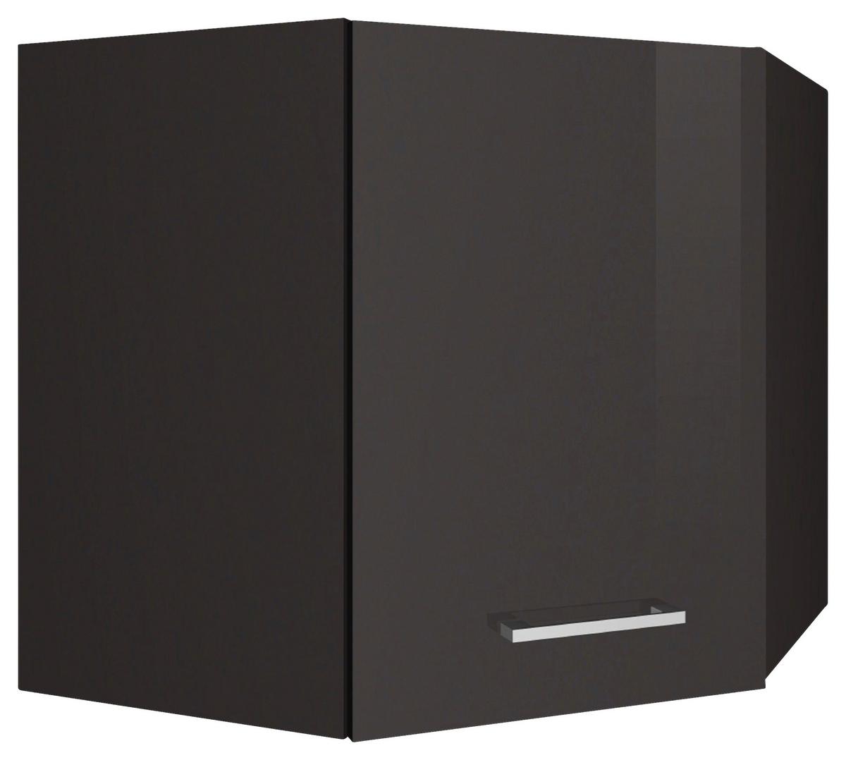 Eckoberschrank Mailand Graphitfarben B: 60cm - Graphitfarben, MODERN, Holzwerkstoff (60/57/60cm) - Held