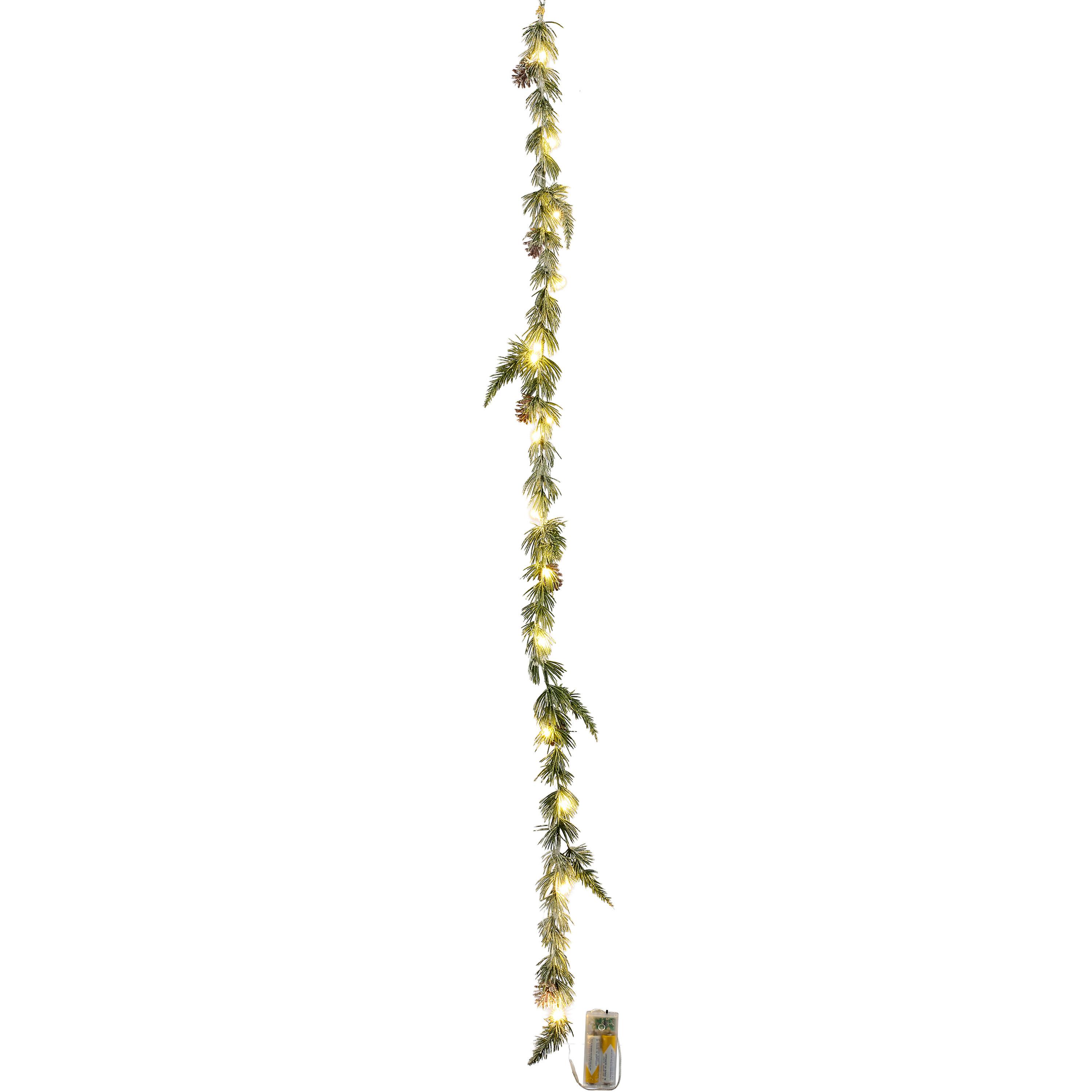 KUNSTPFLANZE ZEDERNGIRLANDE - Braun/Grün, Basics, Kunststoff (110cm)
