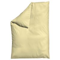 Bettdeckenbezug Knitted Jersey 135-140x200cm Gelb - Gelb, Basics, Textil (135-140/200cm) - Schlafgut