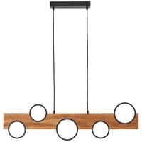 Led-hängeleuchte G99938/76 Cheesy - Hellbraun/Schwarz, Natur, Holz/Metall (100/6/150cm) - Brilliant