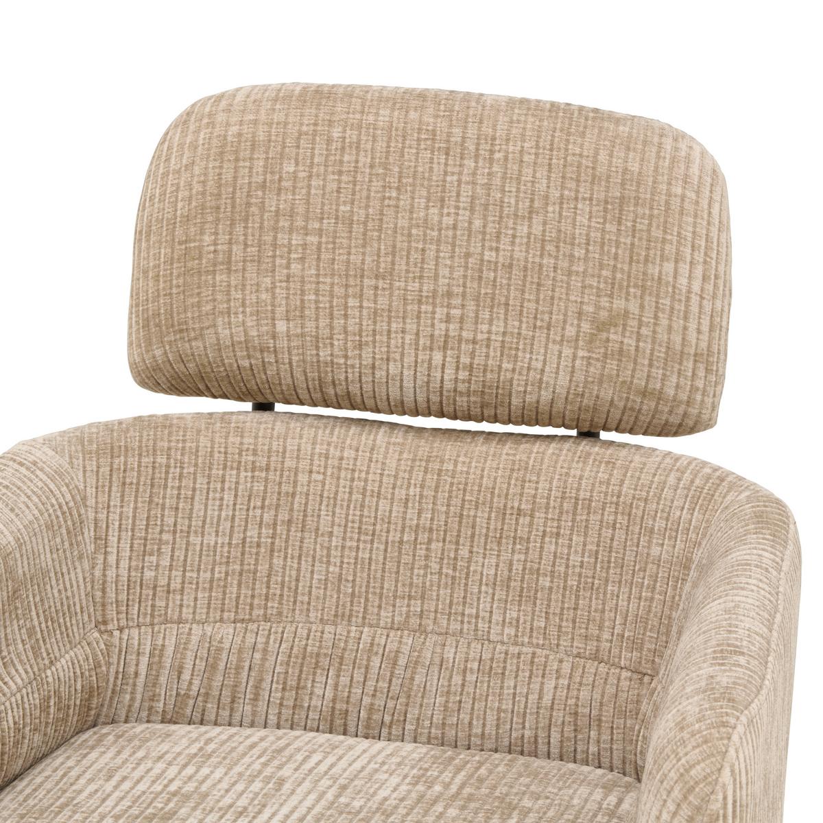 Armlehnstuhl Mattis Cord Beige, B: 60 cm - Beige/Naturfarben, KONVENTIONELL, Holz/Textil (60/90/69cm) - Livetastic