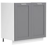 Spülenunterschrank Colura - Anthrazit/Weiß, Trend, Holzwerkstoff/Kunststoff (80/82/46cm) - MID.YOU