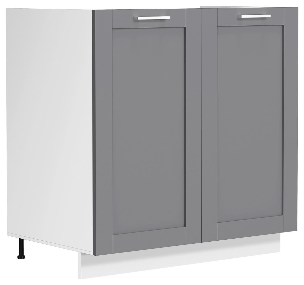 Spülenunterschrank Colura - Anthrazit/Weiß, Trend, Holzwerkstoff/Kunststoff (80/82/46cm) - MID.YOU