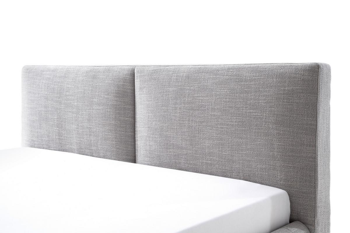 Polsterbett Atesio 180x200cm Hellgrau - Hellgrau, MODERN, Textil (180/200cm) - Livetastic