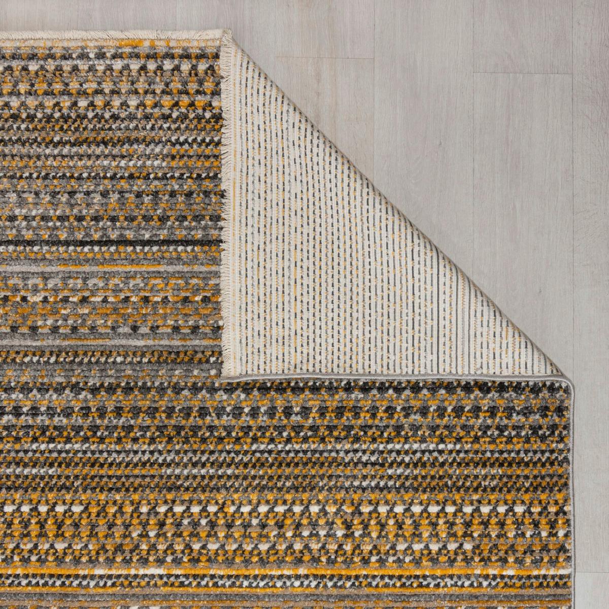 Flachwebteppich Camino Yellow 120x160 - Gelb, Basics, Textil (120/160cm)