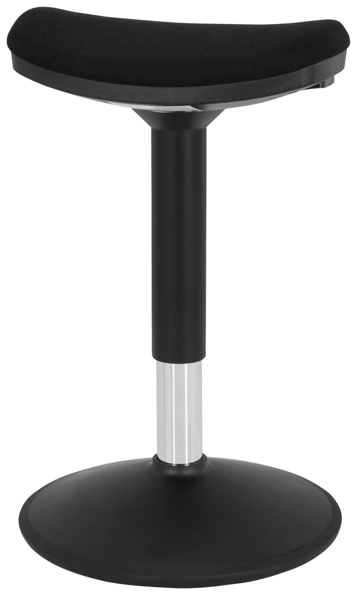 Stehhilfe Balance Sit I B Schwarz - Schwarz, MODERN, Kunststoff/Textil (35/50/36cm) - MID.YOU
