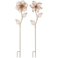Gartenstecker Della Rostfarben D/h: Ca. 22/110 Cm - Braun, Basics, Metall (22/110cm) - Luca Bessoni