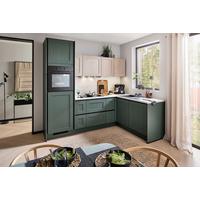 Eckküche Pn 500 - Eichefarben/Graphitfarben, ROMANTIK / LANDHAUS, Holzwerkstoff (253,2/176,6cm) - Pino