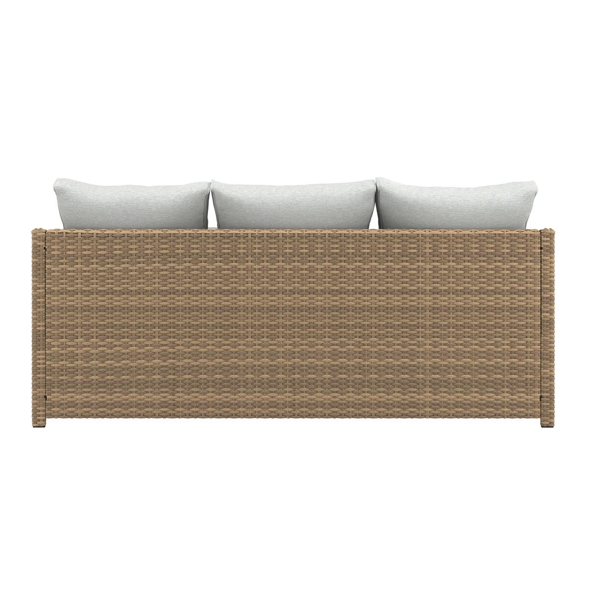 Loungegarnitur Bellagio - Gelb/Grau, MODERN, Kunststoff/Textil (178/67,5/67,5cm) - Beldano