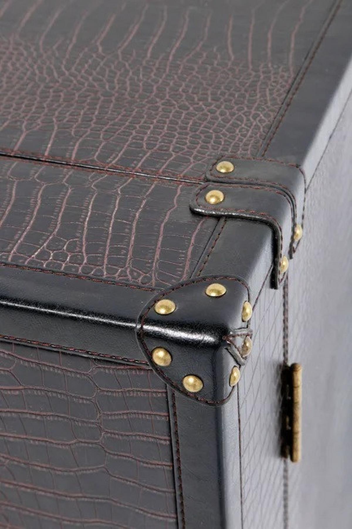 Barschrank Globetrotter - Schwarz/Braun, Trend, Holzwerkstoff/Kunststoff (66/83/44,5cm) - Kare-Design