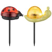 SOLÁRNÍ SVÍTIDLO MARIO - oranžová/černá, Romantický / Rustikální, plast - Mömax