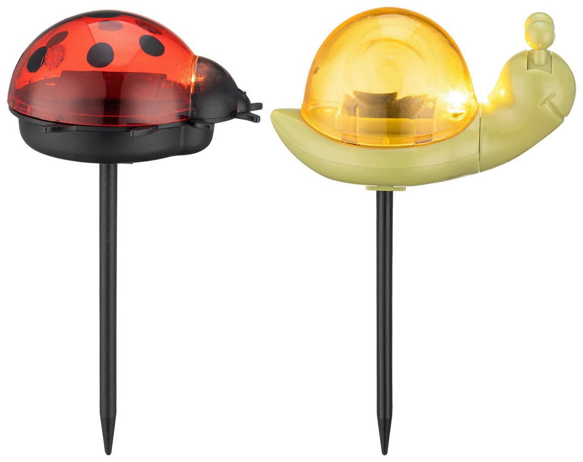 SOLÁRNÍ SVÍTIDLO MARIO - oranžová/černá, Romantický / Rustikální, plast - Mömax