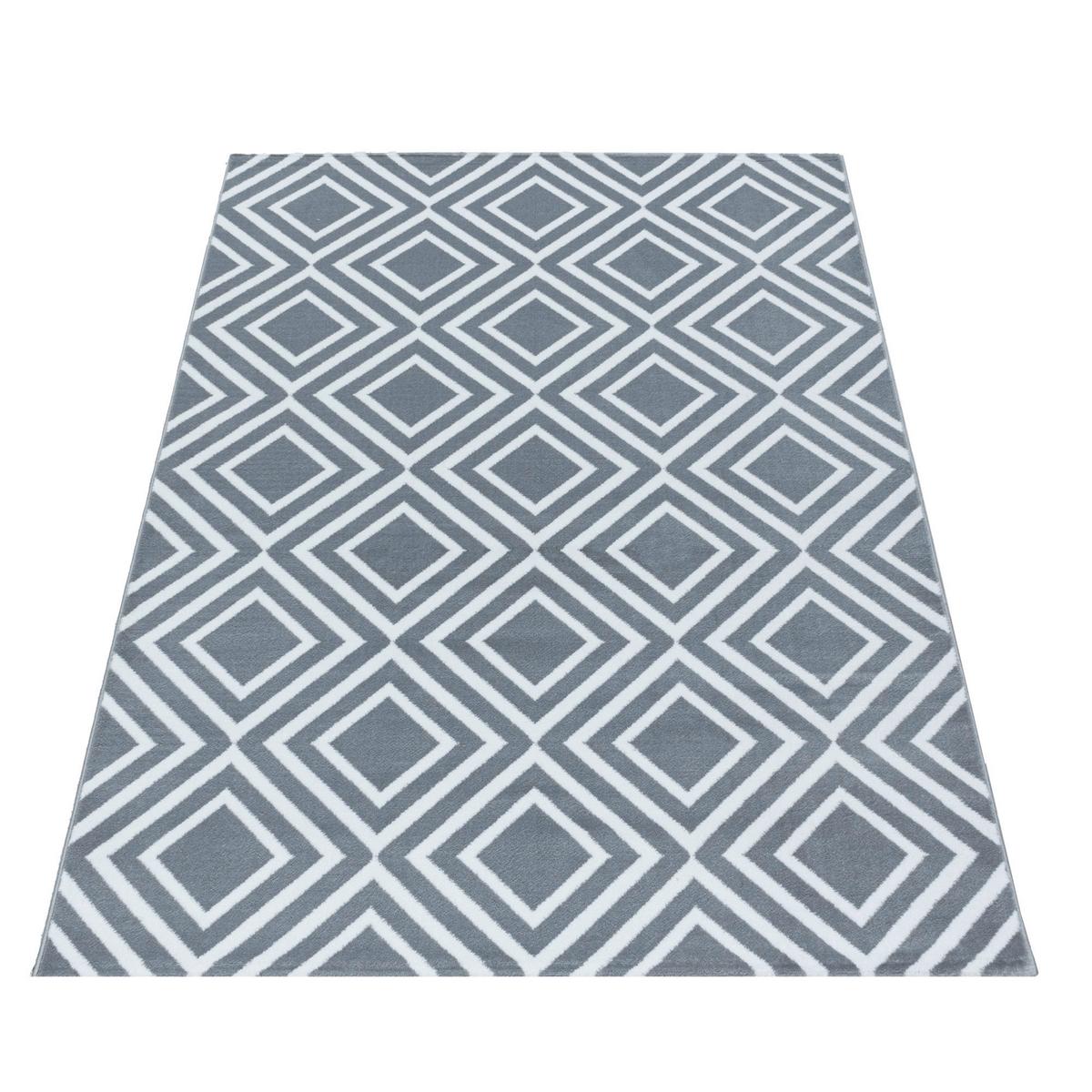 Webteppich Grau Costa 200x290 cm - Grau, Design, Textil (200/290cm)