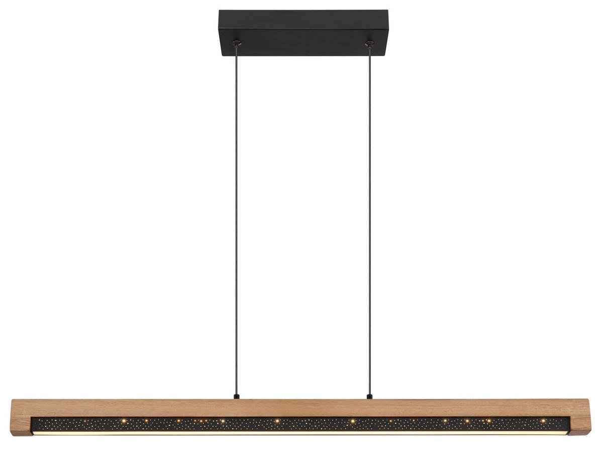 Led Függőlámpa 67849h - sötétbarna/fekete, Natur, műanyag/fém (85/7/120cm) - Globo