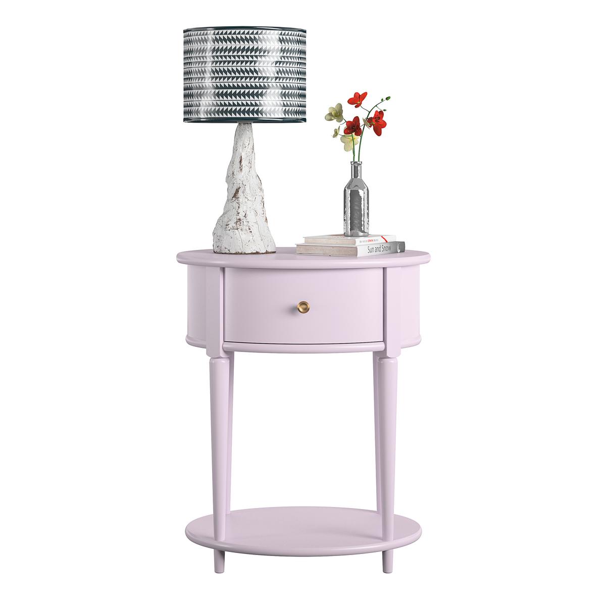 Beistelltisch Aurora Lila B: 55 cm - Lila, Design, Holzwerkstoff (55/45/66cm) - MID.YOU