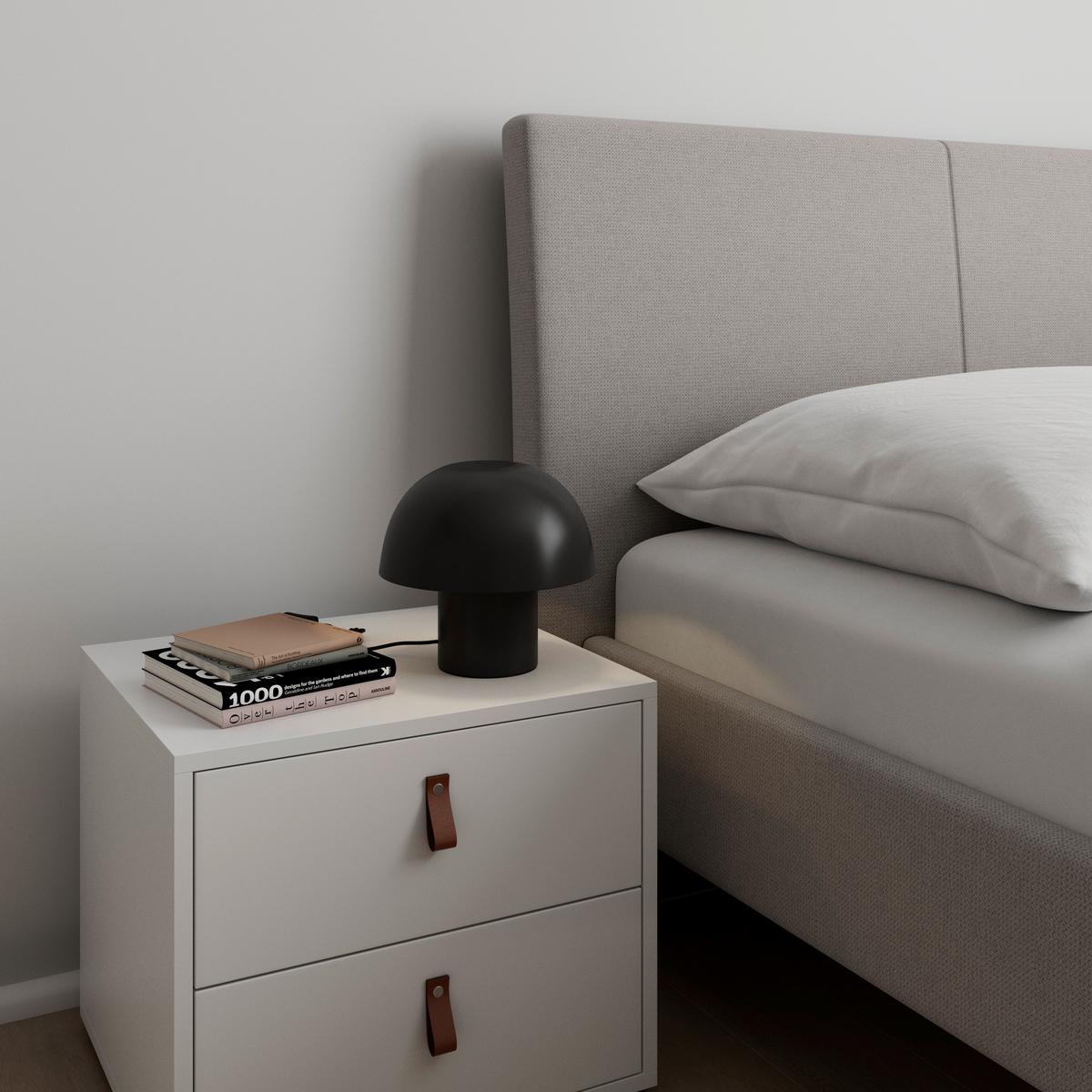 STOLNÍ LAMPA CARLA - černá, Moderní, kov (22,5/22cm) - Bessagi Home