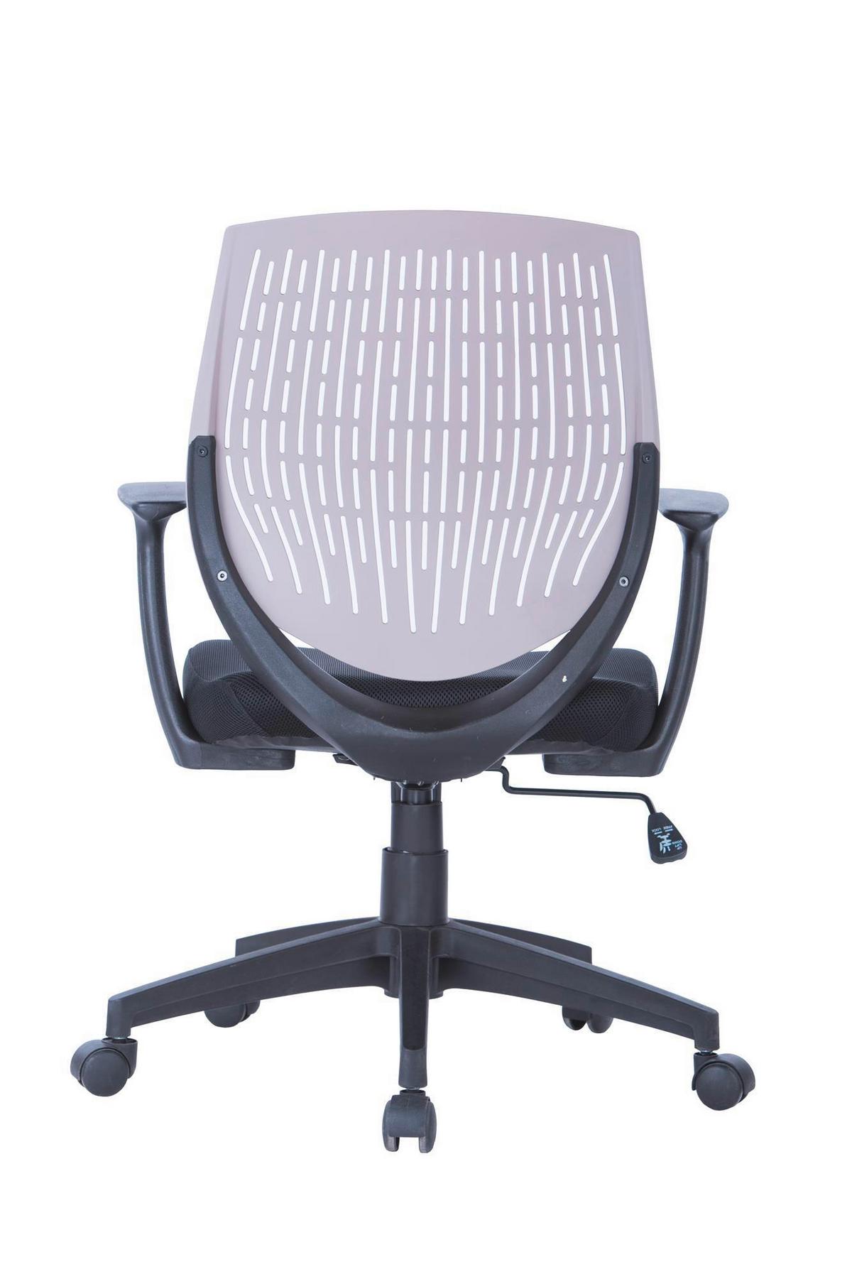 Drehstuhl Senna Grau/Schwarz B: 64 cm - Schwarz/Grau, Design, Kunststoff/Textil (64/133/51cm) - MID.YOU