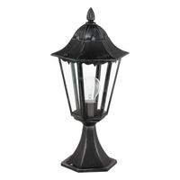 Außenleuchte Boden Navedo 1 X 60 W Laterne - Klar/Silberfarben, Basics, Glas/Metall (47/23cm) - Eglo