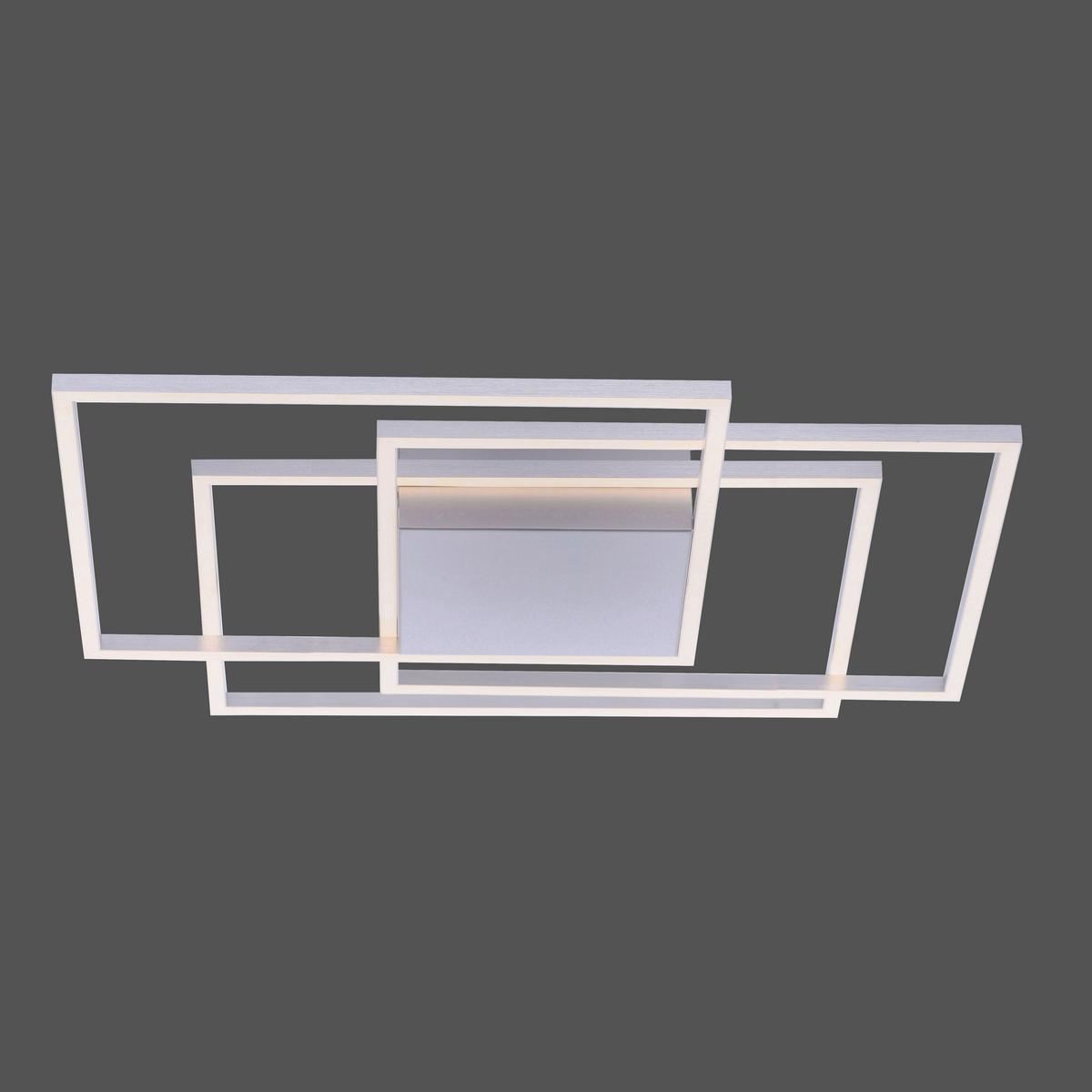 LED-Deckenleuchte Inigo L: 75 cm mit Memory-Funktion - Silberfarben, Design, Kunststoff/Metall (75/75/7cm) - Paul Neuhaus