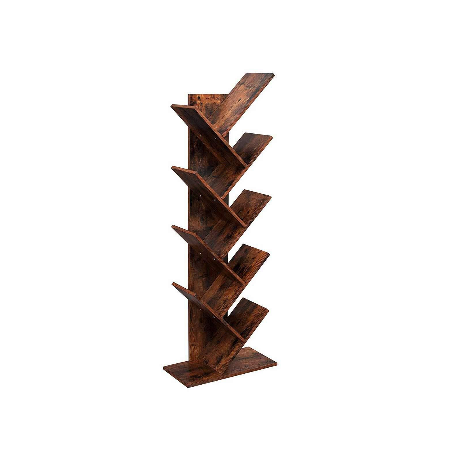 Nástenná knižnica IRON - hnedá, Basics, kompozitné drevo (50/141,5/25cm) - Boxxx
