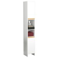 Hochschrank Malira Weiß/Eiche Dekor B:30cm - Honigeiche/Eichefarben, MODERN, Holzwerkstoff (30/189/30cm) - MID.YOU