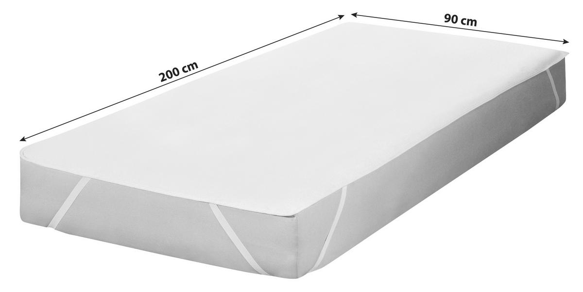 Matratzenschoner Molton 90x200 cm Baumwolle - Naturfarben, Basics, Textil (90/200cm) - FAN