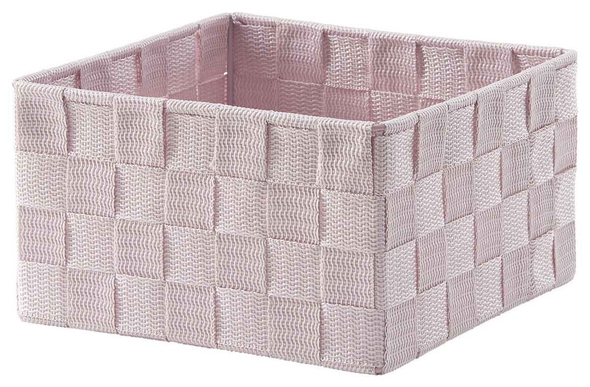 KOŠ NELLY - šedá/černá, kov/plast (19/19/11cm) - Mömax