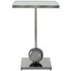 Beistelltisch Leva 125 Graphitfarben B: 42 Cm - Graphitfarben, Design, Glas/Metall (42/42/62cm) - Kayoom