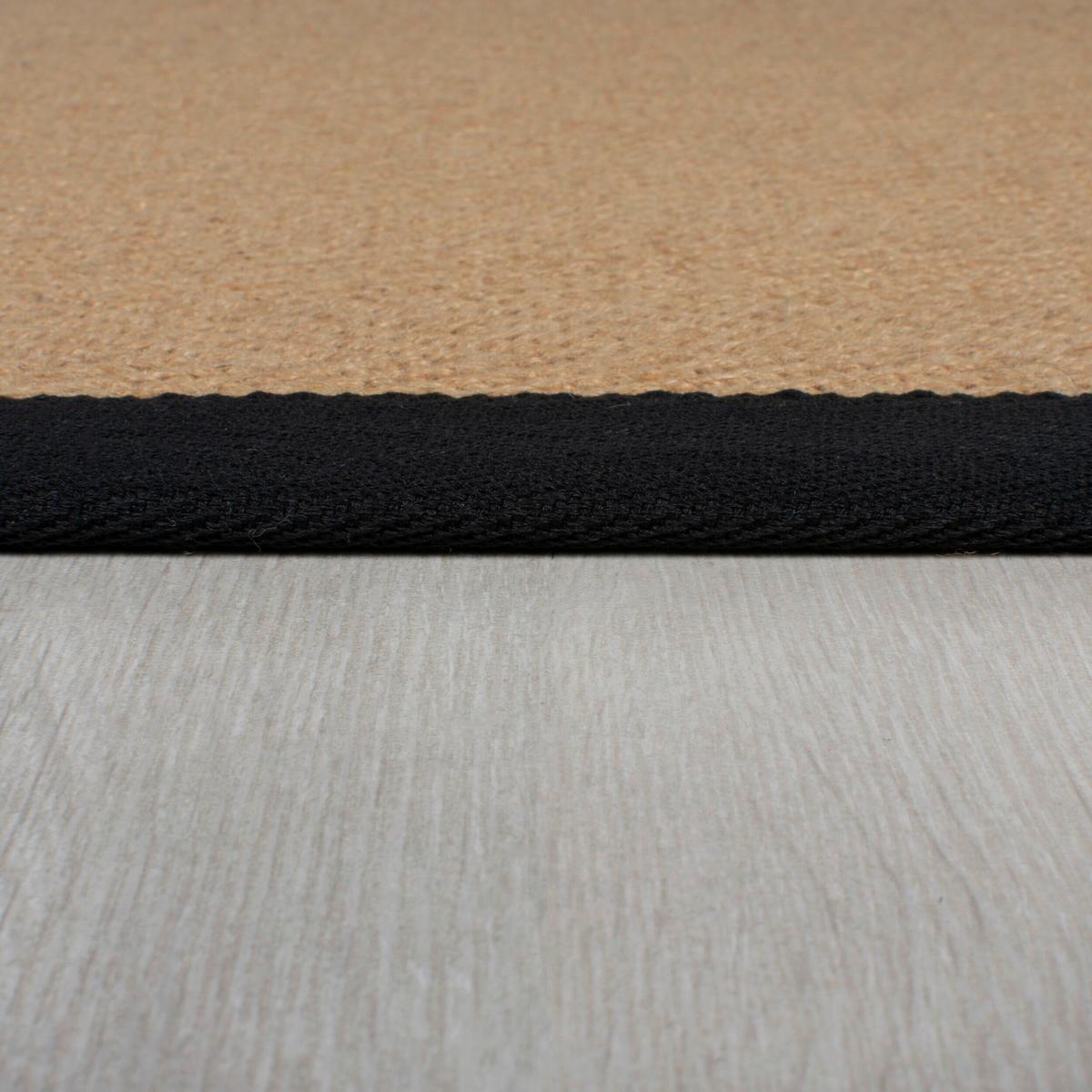 Flachwebteppich Kira - Schwarz, KONVENTIONELL, Textil (200/290cm)