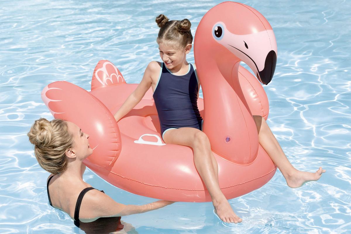 Schwimmtier Marc-Robin - Pink, KONVENTIONELL, Kunststoff (128/110/87cm) - Bestway
