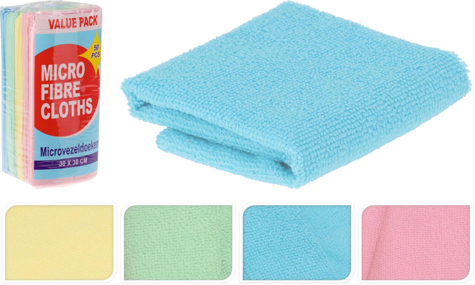 Mikrofasertuch Selin - Blau/Pink, Basics, Textil (30/0,1/30cm)