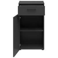 Komód Cabinet - grafitszürke, Modern, faalapú anyag (45/83/40cm)