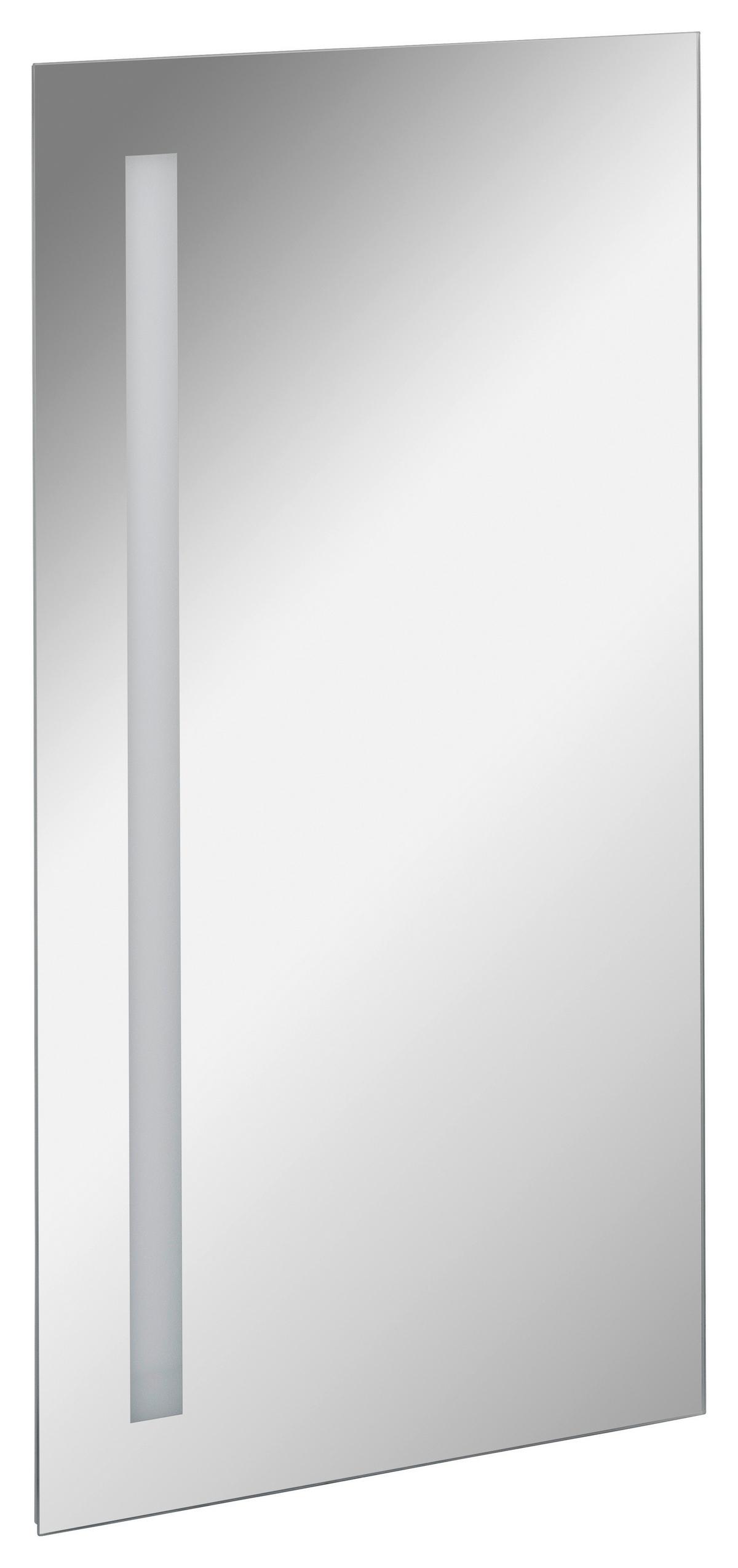 Wandspiegel Linear Rechteckig 40x75 Cm Ohne Rahmen Mit Led - Basics, Glas (40/75/2cm) - MID.YOU